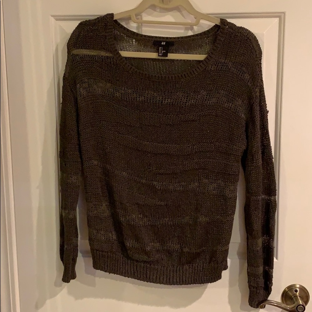 Dark green sweater